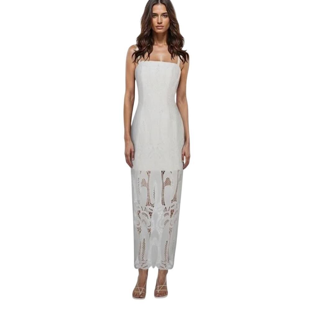 NEW Atoir Size 2 XS Bridal Honey Do Bachelorette Lace Vacation Maisie Midi Dress